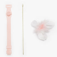 HKM-261651 Cat Feather Toy with Bite-Resistant Collar – Durable Silicone & Aluminum Alloy Design
