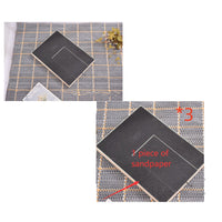 HKM-2616893 Solid Wood Dog Nail File Board with Black Sandpaper for Pet Care