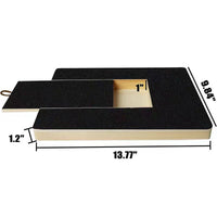 HKM-2616893 Solid Wood Dog Nail File Board with Black Sandpaper for Pet Care