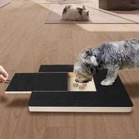 HKM-2616893 Solid Wood Dog Nail File Board with Black Sandpaper for Pet Care