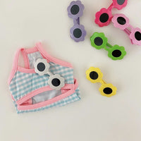 HKM-2618301 Pet Sunglasses with Flower and Love Patterns ¨C Cute Resin Accessories for Fashionable Pets