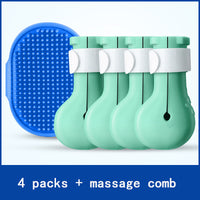 HKM-2619325 Universal Silicone Cat Nail Covers - Anti-Scratch Bathing Cat Foot Protection