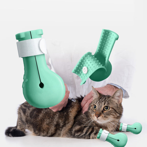 HKM-2619325 Universal Silicone Cat Nail Covers - Anti-Scratch Bathing Cat Foot Protection