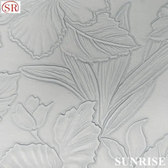 HKM-261971 0.8MM Rose Pattern PU Faux Leather Fabric for Table Mats, Furniture, Clothing, and Wallpaper