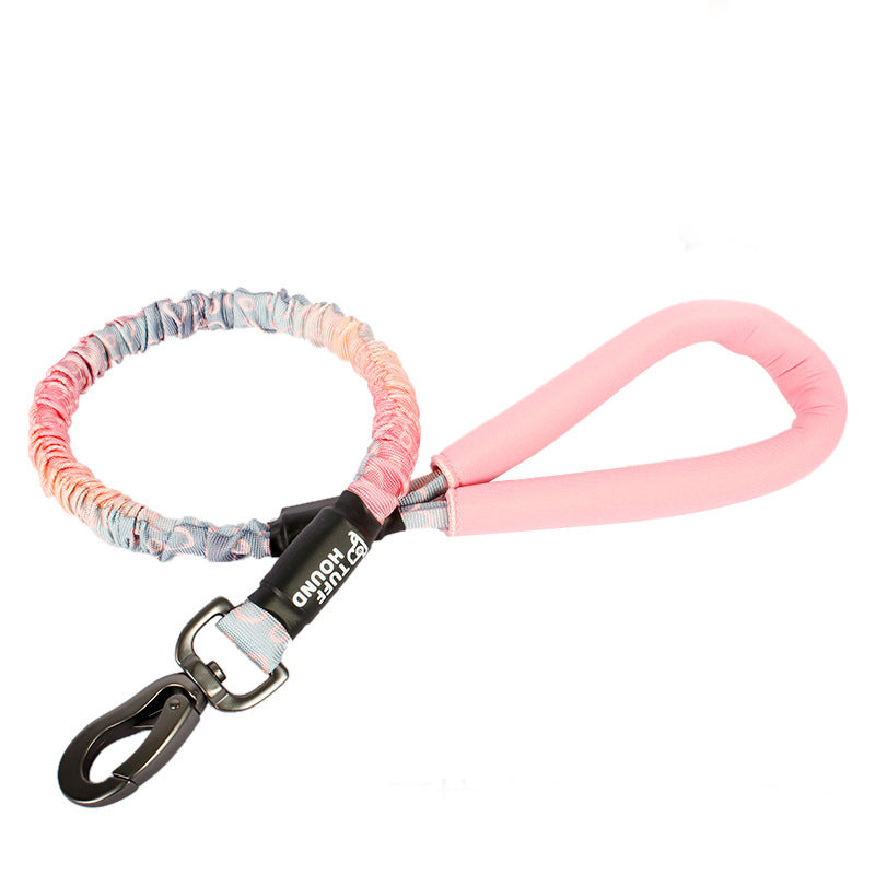HKM-2620477 High Elastic Nylon Pet Traction Rope - Adjustable Length, Multiple Colors Available