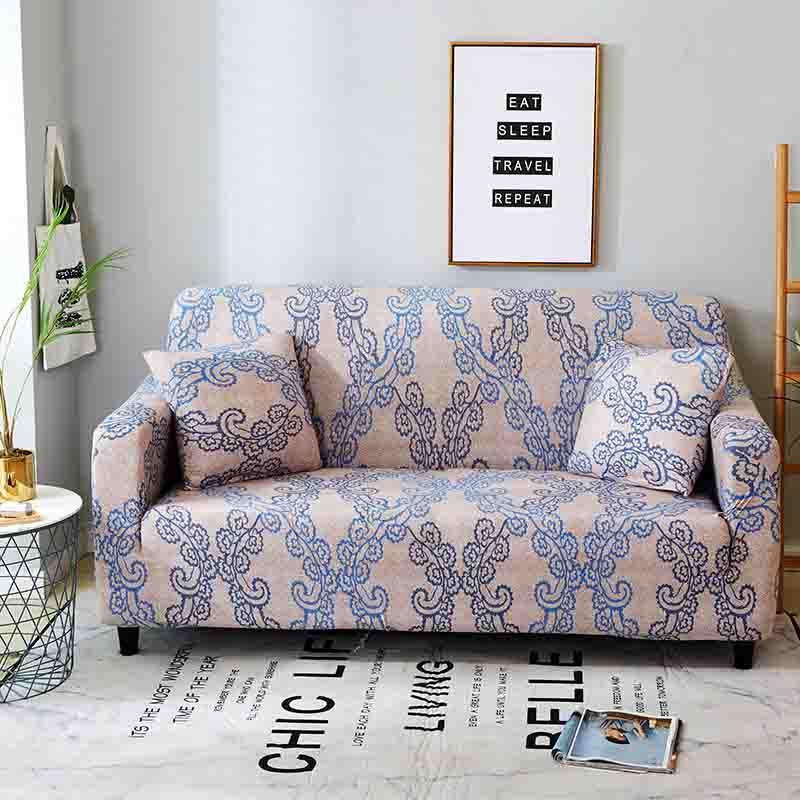 HKM-262163 Fashion Printed Polyester Sofa Cover in Modern Floral Design