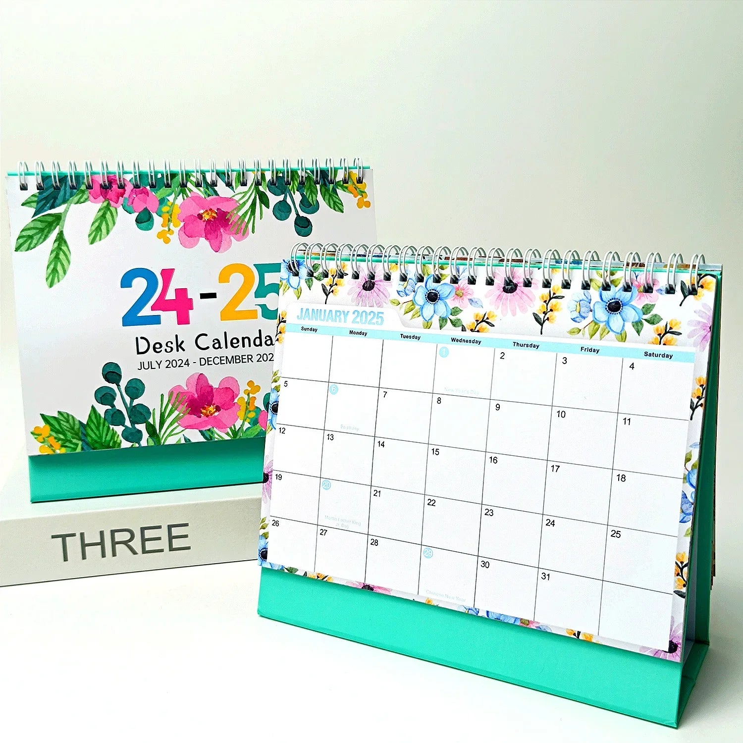HKM-262227 2025 Custom Solid Daily Desk Calendar - Portable DIY Planner for Organising Notes and Schedules