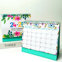 HKM-262227 2025 Custom Solid Daily Desk Calendar - Portable DIY Planner for Organising Notes and Schedules