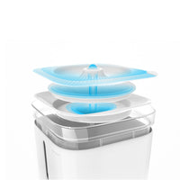 HKM-2622525 Automatic White Pet Drinking Fountain for Cats - Plastic, 2nd Generation Tray
