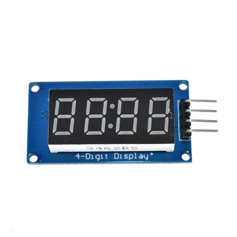 HKM-262291 4-Digit Digital Tube Display Module with Adjustable LED Brightness and Clock Accessory