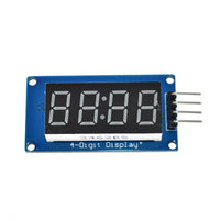 HKM-262291 4-Digit Digital Tube Display Module with Adjustable LED Brightness and Clock Accessory