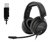 HKM-262291 Siberian V20 Wired Gaming Headset with 7 Color LED Lighting and Dual 3.5mm Connectors