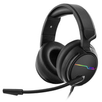 HKM-262291 Siberian V20 Wired Gaming Headset with 7 Color LED Lighting and Dual 3.5mm Connectors