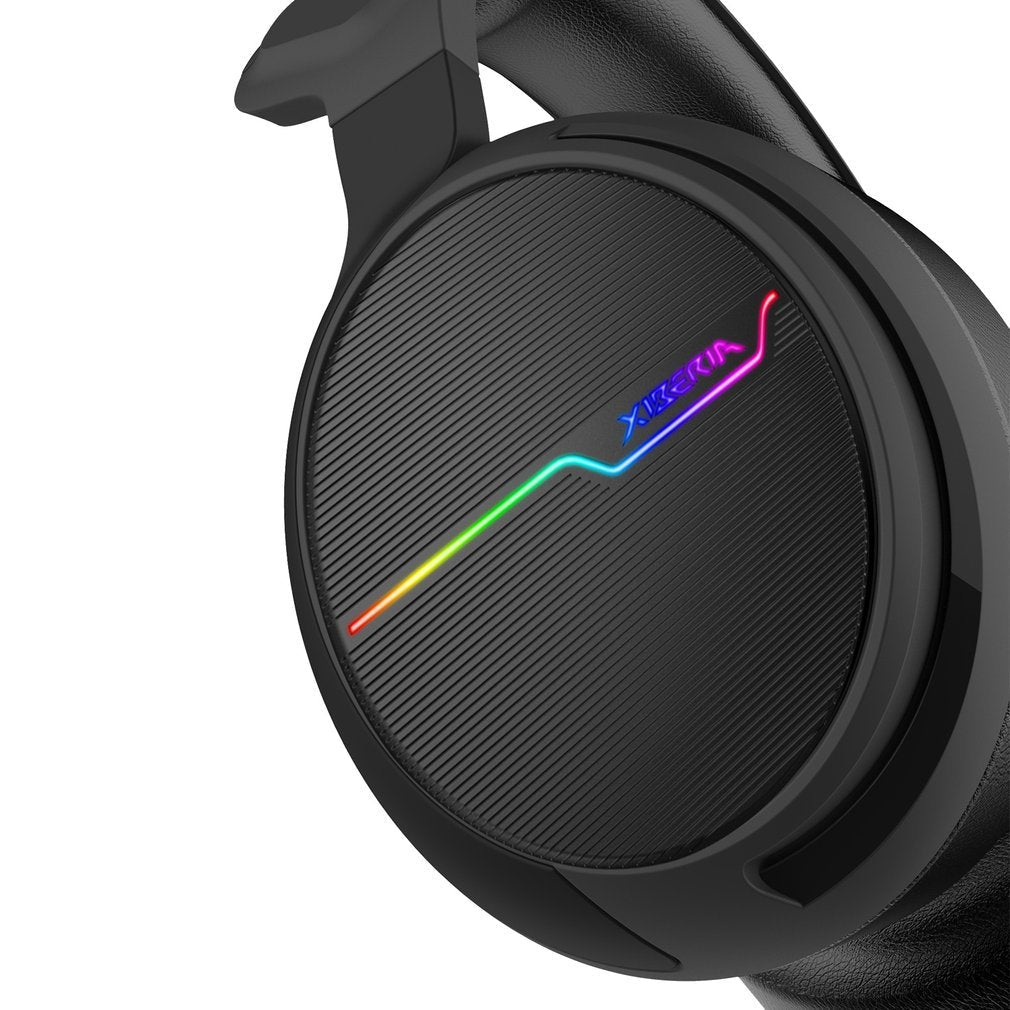 HKM-262291 Siberian V20 Wired Gaming Headset with 7 Color LED Lighting and Dual 3.5mm Connectors
