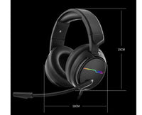 HKM-262291 Siberian V20 Wired Gaming Headset with 7 Color LED Lighting and Dual 3.5mm Connectors