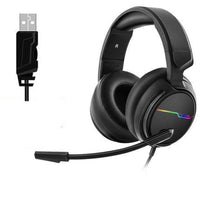 HKM-262291 Siberian V20 Wired Gaming Headset with 7 Color LED Lighting and Dual 3.5mm Connectors