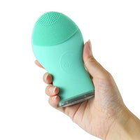 HKM-262355 Ultrasonic Waterproof Silicone Facial Cleanser with 3 Vibration Settings