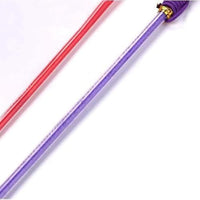 HKM-2623933 Interactive Feather Cat Teaser Wand with Crinkle Ball, 30cm Sparkly Stick for Indoor Play and Exercise