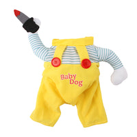 HKM-2624061 Creative Yellow Cat Assassin Costume - Polyester Apparel for Cats in Various Sizes