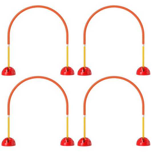 HKM-262419 4-Piece Portable Dog Agility Equipment Set with Adjustable Width Doors and Carry Bag, Easy Assembly