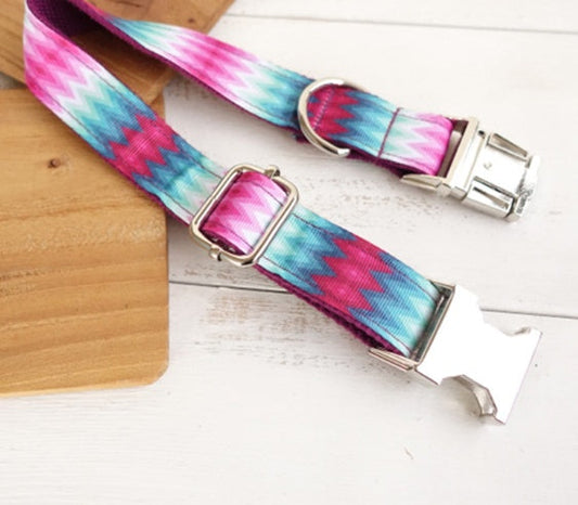HKM-2624445 Personalized Adjustable Dog Collar with Metal Buckle and Bell for Small Breeds