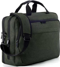HKM-262483 15.6-Inch Waterproof Laptop Briefcase with Lock - Professional Business Messenger Bag for Men