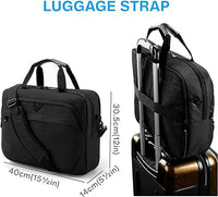 HKM-262483 15.6-Inch Waterproof Laptop Briefcase with Lock - Professional Business Messenger Bag for Men