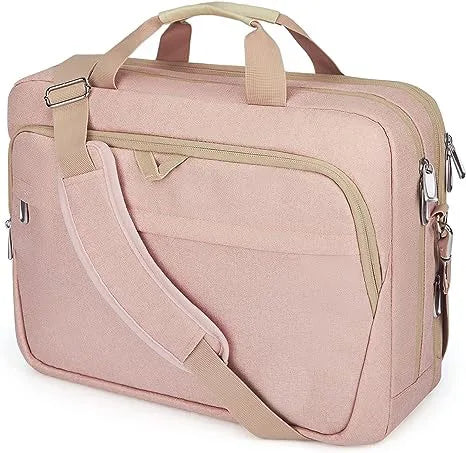 HKM-262483 15.6-Inch Waterproof Laptop Briefcase with Lock - Professional Business Messenger Bag for Men