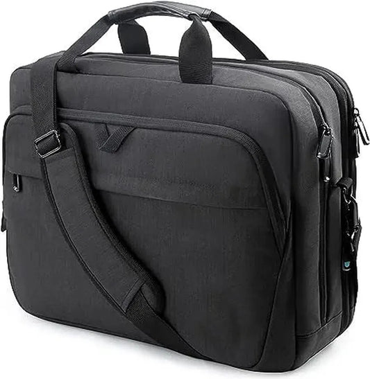 HKM-262483 15.6-Inch Waterproof Laptop Briefcase with Lock - Professional Business Messenger Bag for Men