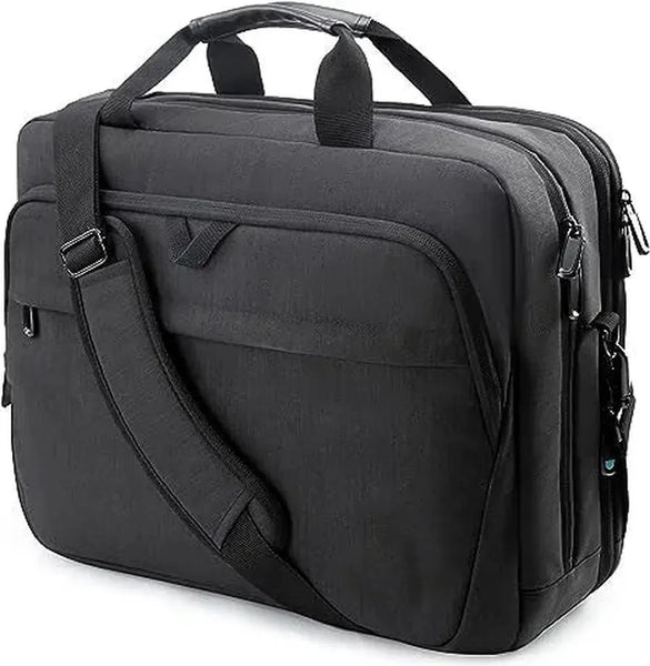 HKM-262483 15.6-Inch Waterproof Laptop Briefcase with Lock - Professional Business Messenger Bag for Men