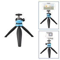 HKM-262483 Adjustable Aluminum Alloy Tripod Stand for Cameras, Phones & Microphones