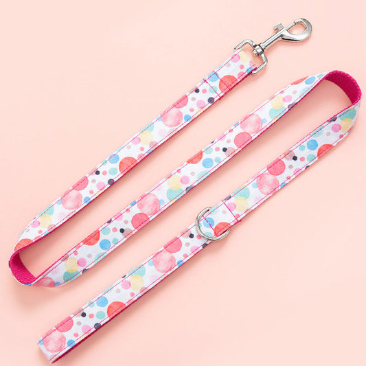 HKM-2626237 Bubble Pet Collar and Leash Set - Durable Polyester Towing Rope and Collar Combination
