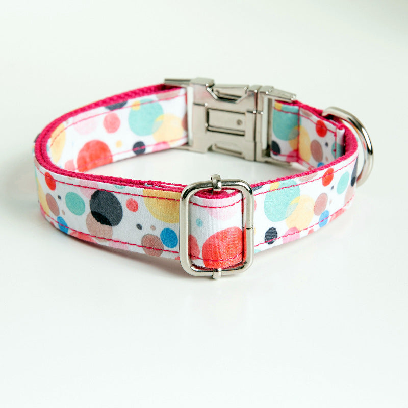 HKM-2626237 Bubble Pet Collar and Leash Set - Durable Polyester Towing Rope and Collar Combination