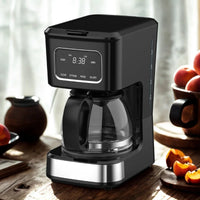 HKM-262675 High Glass Coffee Machine with 6-Cup Capacity and Non-Stick Warm Plate