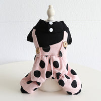 HKM-2627005 Couple's Casual Pet Clothing with Lapel Shoulder Strap for Dogs and Cats