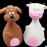 HKM-2627261 Durable Latex Grunting Dog Toy for Puppies, Bite-Resistant, Size 15cm x 8cm