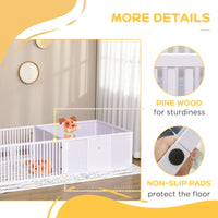 HKM-2627901 Puppy Whelping Box with Two-Room Design for Comfort and Security