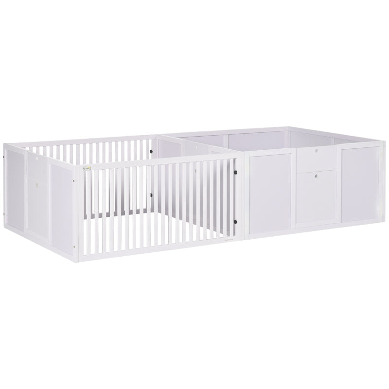 HKM-2627901 Puppy Whelping Box with Two-Room Design for Comfort and Security