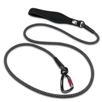 HKM-262803 Reflective Nylon Dog Leash with Round Rope and Climbing Buckle - Available in Orange, Gray, Green, and Black