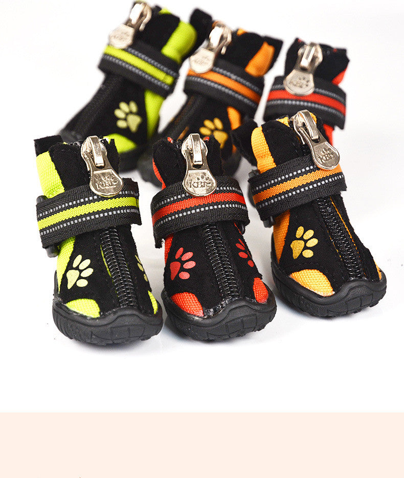 HKM-2629053 Soft-Soled Suede Dog Shoes - Waterproof, Non-Slip, Warm, and Wear-Resistant