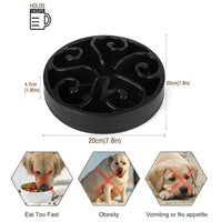 HKM-2629693 Non-Slip Pet Dog Slow Feeder Bowl - Eco-Friendly Anti-Gulping Design for All Dog Sizes