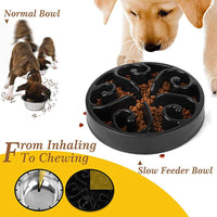 HKM-2629693 Non-Slip Pet Dog Slow Feeder Bowl - Eco-Friendly Anti-Gulping Design for All Dog Sizes