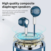 HKM-262995 Wired In-Ear Earphones with Magnetic Design, 1.2M Cable, 3.5mm Connector for Mobile Devices
