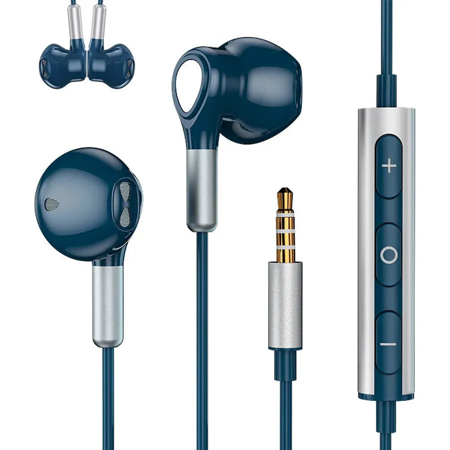 HKM-262995 Wired In-Ear Earphones with Magnetic Design, 1.2M Cable, 3.5mm Connector for Mobile Devices
