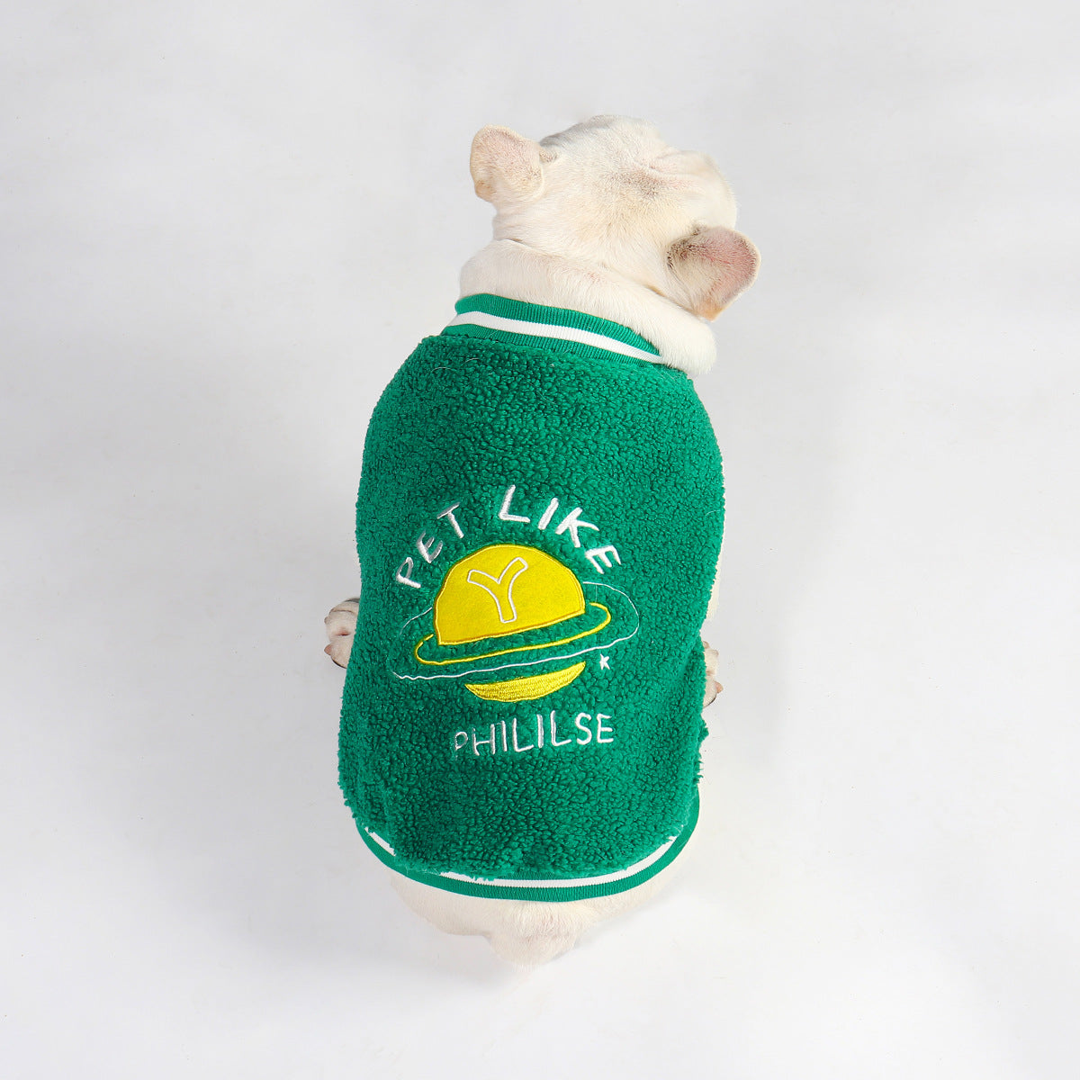HKM-2630589 Winter Fleece Cotton Dog Coat in Green ¨C Adjustable Sizes L to 4XL
