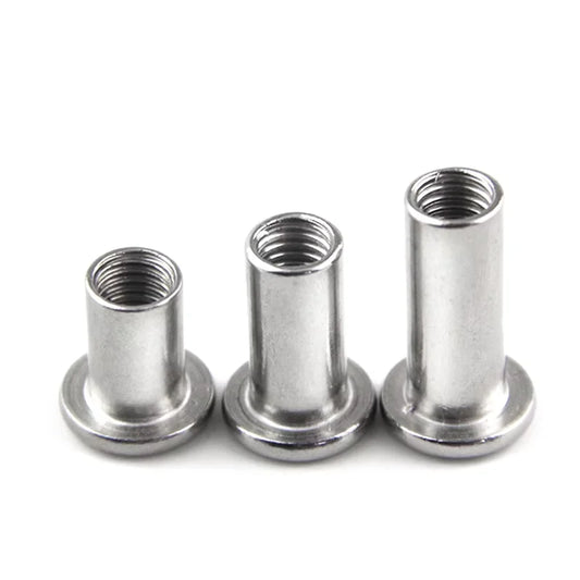 HKM-263123 Stainless Steel Hex Fasteners - Flat Head Socket Head Nuts with Barrel Connectors