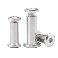HKM-263123 Stainless Steel Hex Fasteners - Flat Head Socket Head Nuts with Barrel Connectors