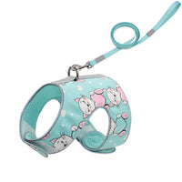 HKM-2631485 Reflective Anti-Stroke Cat Walking Harness and Leash Combo