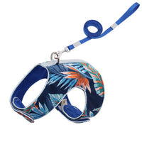 HKM-2631485 Reflective Anti-Stroke Cat Walking Harness and Leash Combo