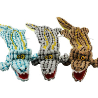 HKM-2631869 Plush Alligator Dog Chew Toy with Sound - 45CM in Blue, Gray, Brown